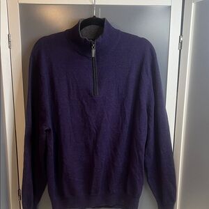 Scott Barber merino wool sweater purple L